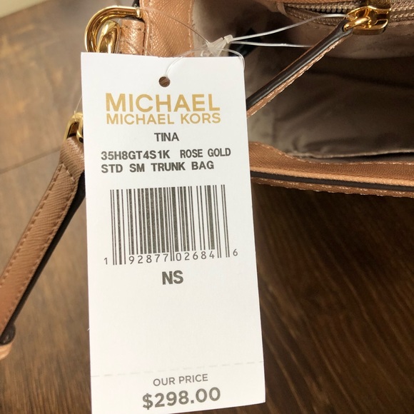 NWT Michael Kors Tina studded trunk handbag - Picture 7 of 8